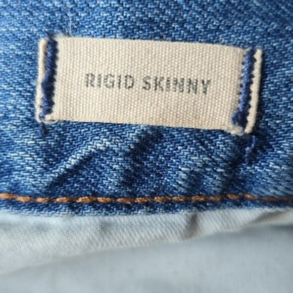 Madewell Women's Jeans Size 32 Rigid Skinny Distressed Blue Denim Cotton Casual - Picture 6 of 15